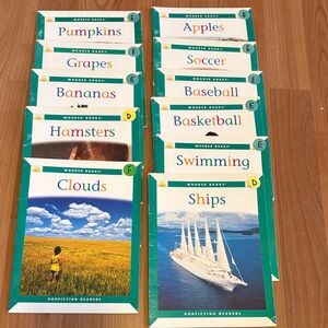 Nonfiction Readers Set - Teal/Green Covers Level D-F Early First Grade